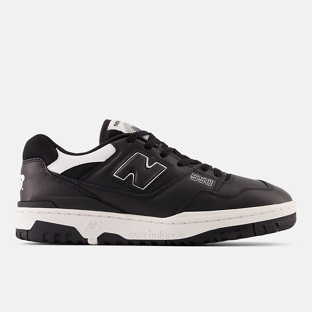 New Balance BB550 Shoes Black with White